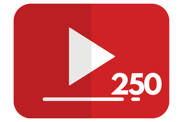 250 youtube views